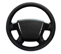 Car Steering Wheel Cover For Dodge For Avenger SXT 2006 2007 2008 2009 2010 Steering Wheel Cover Hand-stitched Black Artificial Leather Non-Slip Steering Wheel(White Thread)