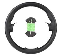 Car Steering Wheel Cover For Edge 4dr SUV 2011 2012 2013 2014 Fiber Leather Customized Car Steering Wheel Cover Protector(Green)