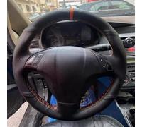 Car Steering Wheel Cover For Fiat For Punto For Bravo For Linea For Qubo For Doblo For Grande Steering Wrap Hand Sewing wheel hubs(Orange)