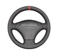 Car Steering Wheel Cover For Fiesta 1994-2002 For Puma 1997-2002 Black Faux Leather Car Steering Wheel Cover(Black)