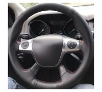 Car Steering Wheel Cover For Focus 3 2012-2014 For C-MAX 2011-2014 For KUGA For Escape 2013-2016 Black Soft Artificial Steering Wheel Cover(Black)