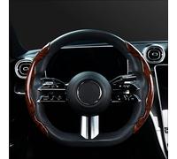 Car Steering Wheel Cover for Ford Capri, Odor-Free Durable Grip Car Accessory Auto Interior Protection Accessories,A black