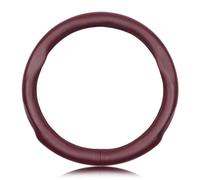 Car Steering Wheel Cover for Ford EcoSport, Universal leather Steering Wheel Protecter Anti-Slip Breathable Steering Wheel Cover,Classic style-A-O