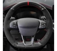 Car Steering Wheel Cover For Ford For Focus For ST-Line For Fiesta 2018-2019 For Focus ST 2019-2020 For Fiesta ST 2019 Car carbon fiber anti-skid steering wheel cover(Style 9)