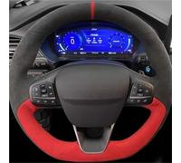 Car Steering Wheel Cover For Ford For Focus For ST-Line For Fiesta 2018-2019 For Focus ST 2019-2020 For Fiesta ST 2019 Car carbon fiber anti-skid steering wheel cover(Style 10)