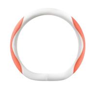 Car Steering Wheel Cover for Ford Puma Gen-E 2025 Breathable Steering Wheel Protector Cover Car Steering Wheel Grip Wrap,Type D- white orange