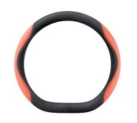 Car Steering Wheel Cover for Ford Puma Gen-E 2025 Breathable Steering Wheel Protector Cover Car Steering Wheel Grip Wrap,Type D- black orange