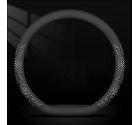 Car Steering Wheel Cover for Honda Jazz Ultra-Thin 3mm Breathable Anti-Slip Protector Auto Interior Accessories 1 Piece,White-D-shaped