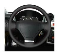 Car Steering Wheel Cover For Hyundai Coupe For Tiburon 2002 2003 2004 2005 2006 2007 Car Steering Wheel Cover Black Genuine Leather DIY; Hand Sewing Interior Accessories(Blue Thread)