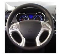 Car Steering Wheel Cover For Hyundai For Ix35 For Tucson 2 2011 2012 2013 2014 2015 Non-slip Breathable Microfiber Leather Car Steering Wheel Cover Non-Slip Steering Wheel(Blue Thread)