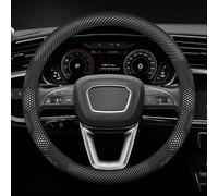 Car Steering Wheel Cover for Hyundai i20 Elite 2015-2023, Steering Wheel Covers Microfiber 37-38cm/15'' Car Steering Wheel Cover Leather(White,O-type)
