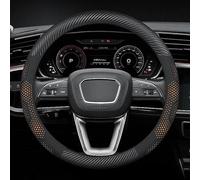 Car Steering Wheel Cover for Hyundai i20 Elite 2015-2023, Steering Wheel Covers Microfiber 37-38cm/15'' Car Steering Wheel Cover Leather(Orange,O-type)