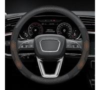 Car Steering Wheel Cover for Hyundai i20 Elite 2015-2023, Steering Wheel Covers Microfiber 37-38cm/15'' Car Steering Wheel Cover Leather(Orange,O-type)