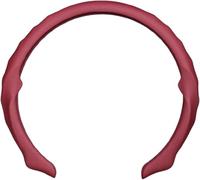 Car Steering Wheel Cover for Jeep Compass Latitude Renegade, Genuine Leather Anti-slip Breathable Soft Steering Wheel Protector, Men Women Girls,normal-red