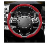 Car Steering Wheel Cover For KIA For Rio For Xceed For Stonic For Cerato For K3 For Soul Sonet Suede Snap-on Steering Wheel Cover Steering Protector(Red O 3-P)