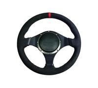Car Steering Wheel Cover For Lancer Evolution 8 VIII 2003-2005 Lancer Evolution 9 IX DIY Soft Suede Synthetic material Car Steering Wheel Cover Steering Wheel Protector(Gray Thread)