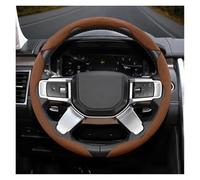 Car Steering Wheel Cover For Land For Rover For Fit For Defender For Discovery 2 3 4 For Sport For Evoque 90 Carbon For Freelander Steering Wheel Cover Anti-slip Protector(Brown O 3-P)