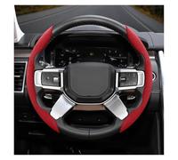 Car Steering Wheel Cover For Land For Rover For Fit For Defender For Discovery 2 3 4 For Sport For Evoque 90 Carbon For Freelander Steering Wheel Cover Anti-slip Protector(Red O 2-P)