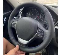 Car Steering Wheel Cover For M3 E90 E91 E92 E93 E87 E81 E82 E88 Microfiber Leather Steering Wheel Cover Interior Accessories Steering Wheel Protector(Red thread)