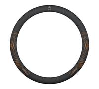 Car Steering Wheel Cover for Mercedes-Benz GLB/B-Class Leather Non-Slip Breathable Steering Wheel Protector Interior Accessories,Orange-O-Type