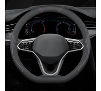 Car Steering Wheel Cover for Mercedes Benz X118 CLA 180 200 220 250 AMG Shooting Brake 2019 2020 2021+, Leather Steering Wheel Cover Protector Soft Anti-slip Breathable Protector Car Accessories