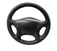 Car Steering Wheel Cover For Mercedes For Benz W203 C-Class 2001-2007 Microfiber Leather Steering Wheel Cover Interior Accessories Non-Slip Steering Wheel(White Thread)