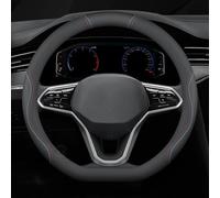 Car Steering Wheel Cover For MG 3 4 5 6 7 HS ZS EHS EZS, Leather Breathable Anti-Slip Steering Wheel Cover Flexible Durable Accessories,D-Type-Black line