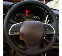 Car Steering Wheel Cover For Mitsubishi For Outlander ASX L200 For Mirage 13-16 Original Steering Wheel Braid Car Interior wheel hubs(Orange)