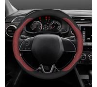 Car Steering Wheel Cover For Mitsubishi For Outlander For Pajero For Asx For Colt For Lancer For Delica For Evolution L200 For Triton For Ralliart Steering Wheel Cover Non-Slip Steering Wheel(Red)