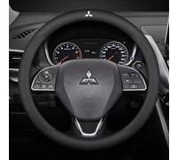 Car Steering Wheel Cover for Mitsubishi L200 Club Cab CC Inform, Microfiber Leather Steering Wheel Protector Cover, Breathable Anti-slip Auto Center Console Cover,B