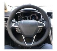 Car Steering Wheel Cover For Mondeo For Fusion 2013-2019 For EDGE 2015-2019 Customize DIY Leather Car Steering Wheel Cover Anti-slip Protector(Yellow)