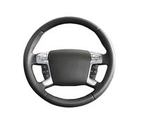 Car Steering Wheel Cover For Mondeo For Mk4 2007 2008 2009 2010 2011 2012 For S-Max 2008 Car Microfiber Leather Steering Wheel Cover Accessories Anti-Skid Steering Wheel(White Thread)