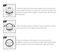 Car Steering Wheel Cover for OPEL Insignia 2019-2021, Universal 37-38 cm Anti-slip Breathable Leather Wheel Protective for Auto SUV,Black-Mesh cloth