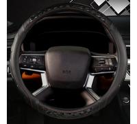 Car Steering Wheel Cover For Outlander L200 Mirage ASX 2017-2022 (Black) | Compatible with Mitsubishi Eclipse Non Slip Comfort Grip Anti Vibration Breathable Soft Touch Wear Resistant All Season Use