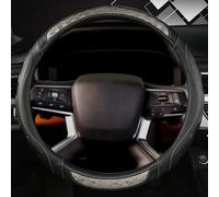 Car Steering Wheel Cover For Outlander L200 Mirage ASX 2017-2022 (Titanium) | Compatible with Mitsubishi Eclipse Non Slip Comfort Grip Anti Vibration Breathable Soft Touch Wear Resistant All Season Use