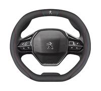 Car Steering Wheel Cover for Peugeot 208 e208 GT GT Line 2020-2023 2021 2022, Leather Steering Wheel Protector Cover Car Accessory Sports Style Wheel Cover
