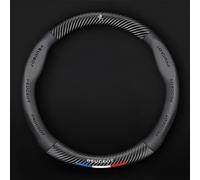 Car Steering Wheel Cover for Peugeot Partner Van 2019-2024,Microfiber Leather Anti-slip Durable Automotive Steering Wheel Protector with Car Emblem Logo Interior Accessories,O