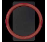 Car Steering Wheel Cover for Porsche Cayenne/Cayenne Coupe/Cayenne E-Hybrid, Breathable, Sweat-absorbent, and Non-slip, Summer Ice Silk Steering Wheel Cover,O-Red
