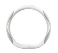 Car Steering Wheel Cover for Renault Kangoo E-Tech Electric 2024 Breathable Steering Wheel Protector Cover Car Steering Wheel Grip Wrap,Type D-White green