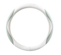 Car Steering Wheel Cover for Renault Kangoo E-Tech Electric 2024 Breathable Steering Wheel Protector Cover Car Steering Wheel Grip Wrap,Type O-White green