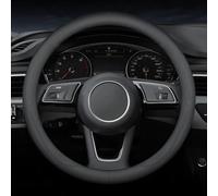 Car Steering Wheel Cover for Renault Megane E-Tech Iconic 2022-2026 | 38cm D O Leather Steering Wheel Protector, Breathable Perforated Surface, Slim Fit Design, Non Slip Rubber Inner Ring
