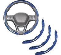 Car Steering Wheel Cover for Rolls-Royce Cullinan | Ghost | Phantom | Spectre, Universal Segmented Snap-on Protector Non Slip Sweatproof Auto Decor Wrap Protector,D