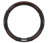 Car Steering Wheel Cover For Round And Flat-Bottom Steering Wheels, 3D Anti-Slip Design, Quality Stitching Napa Leather Grip