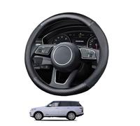 Car Steering Wheel Cover for RR L405 Vogue HSE 2014-2021 Carbon Fiber Matte Black Breathable Anti-Slip Protective Cover Auto Interior Accessories Round Shape,Matte+Leather