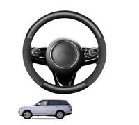 Car Steering Wheel Cover for RR L405 Vogue HSE 2014-2021 Carbon Fiber Matte Black Breathable Anti-Slip Protective Cover Auto Interior Accessories Round Shape,Matte+Suede