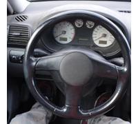 Car Steering Wheel Cover For Seat For Leon 1999 2000 2001 2002 2003 2004 Soft Artificial Leather Steering Wheel Cover Accessories Non-Slip Steering Wheel(Orange Thread)