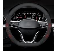 Car Steering Wheel Cover For SEAT For Leon For Ibiza For FR 2 For Ateca Applicable To Breathable Perforatedcar Steering Wheel Cover(D Leather Red)