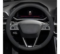 Car Steering Wheel Cover For SEAT For Leon For Ibiza For FR 2 For Ateca Applicable To Breathable Perforatedcar Steering Wheel Cover(O Carbon Blue)