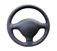 Car Steering Wheel Cover For Seat For Leon MK1 (1M) 1998 1999 2000 2001 2002 2003 2004 2005 Sofe Faux Leather Car Steering Wheel Cover Non-Slip Steering Wheel(Red thread)