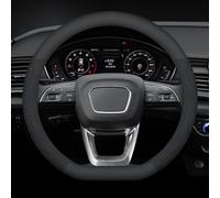 Car Steering Wheel Cover for Seat Leon MK3 St Cupra 2012-2018 2019 2020, Steering Wheel Covers Microfiber 37-38cm/15'' Car Steering Wheel Cover Leather(Blue,D-type)